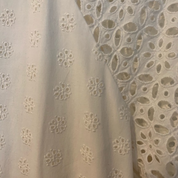 J.Crew White Eyelet Dress Size 6 - Picture 3 of 3